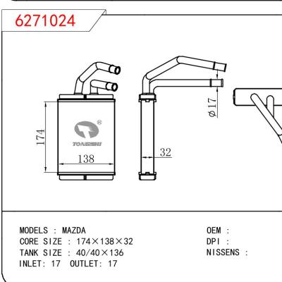 适用于MAZDA MAZDA