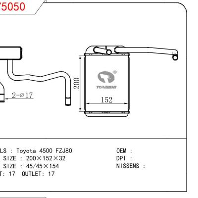 适用于TOYOTA Toyota 4500 FZJ80