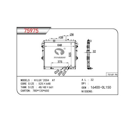 适用于TOYOTA HILUX 2004 AT OEM:16400-0L150