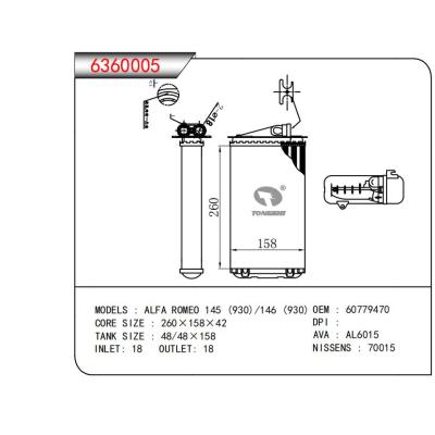  适用于ALFA ROME0 145 (930) /146 (930) OEM:60779470