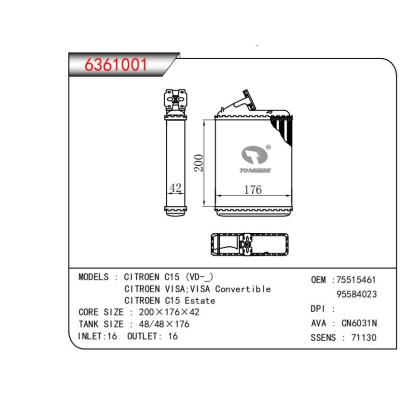  适用于CITROEN C15 (VD-_)CITROEN VISA;VISA ConvertibleCITROEN C15 Estate OEM:75515461,95584023