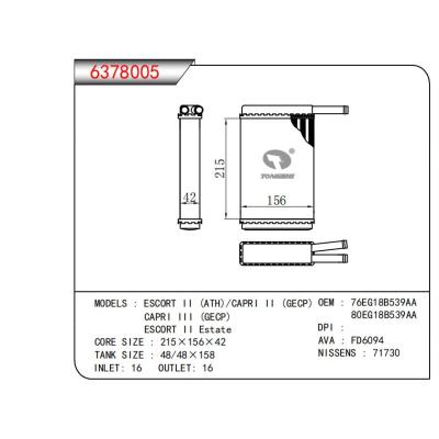  适用于ESCORT II (ATH)/CAPRI II (GECP)CAPRI III(GECP)ESCORT II Estate OEM:76EG18B539AA,80EG18B539AA