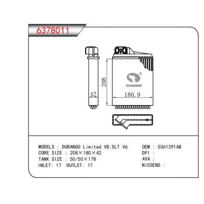  适用于DURANGO Limited V8:SLT V6 OEM:5061391AB