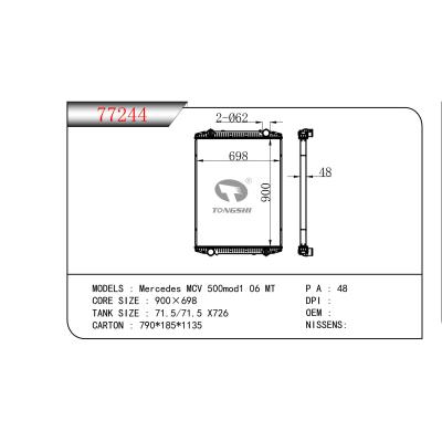 适用于   Mercedes MCV 500mod1 06 MT   散热器