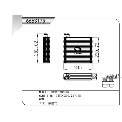 适用于 哈佛长城炫丽 蒸发器
